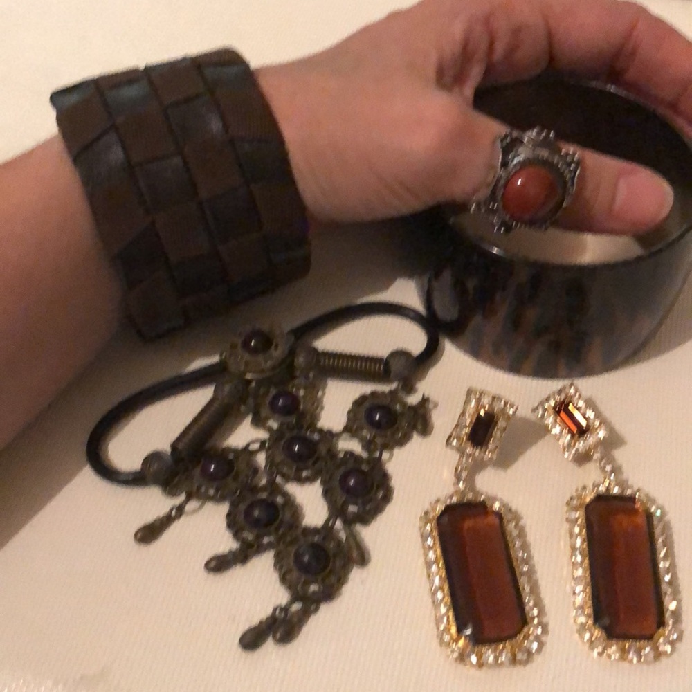 Lot of Accessories from Hippie to Boho to Glam in Earth Tones